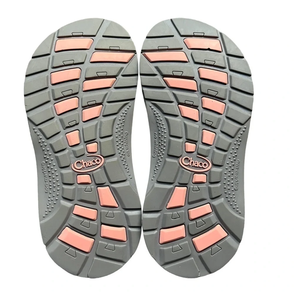 Chaco Kids Ecotread Burlap gray/pink Heather Sandals Size 3 - Picture 5 of 5
